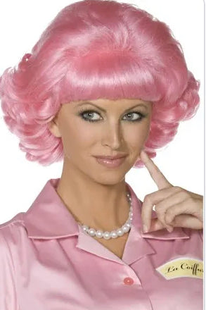 Pink lady wig