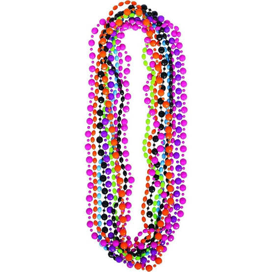 80’s PARTY BEADS MULTICOLOURED