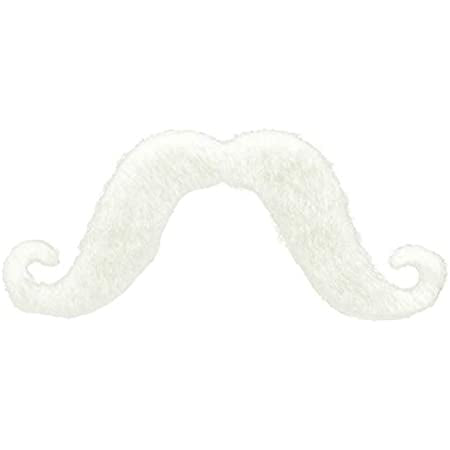 WHITE STICK ON MOUSTACHE