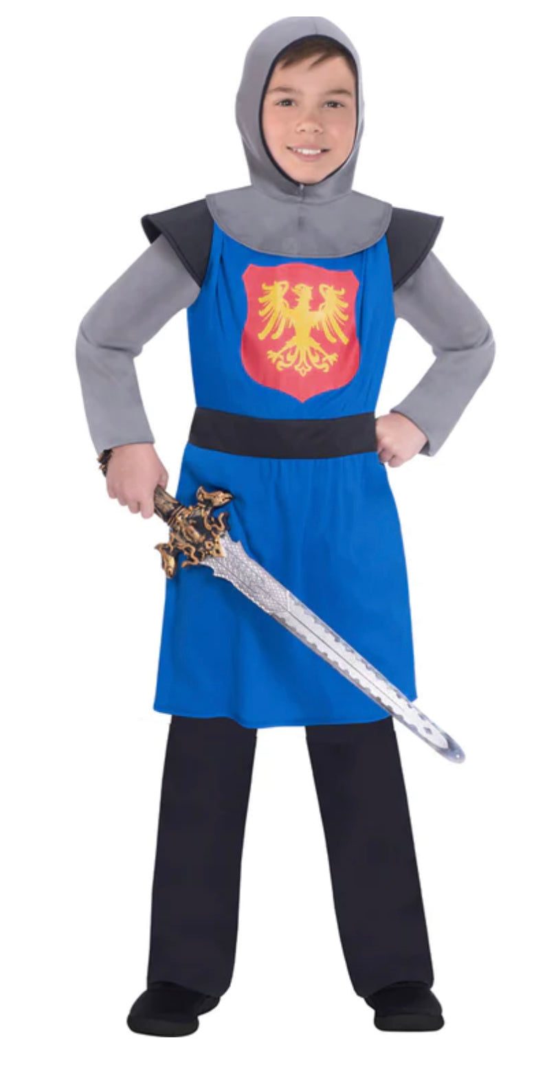 MEDIEVAL KNIGHT BLUE 8-10 YEARS