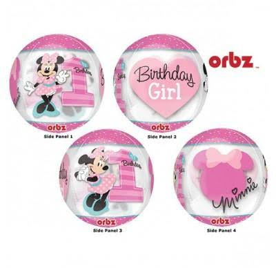 Minnie Mouse 1st birthday girl orbz