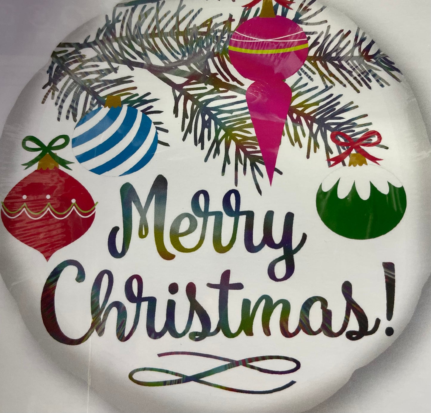 MERRY CHRISTMAS ORNAMENT FOIL BALLOON