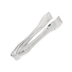 METALLIC SILVER PLASTIC MINI TONGS