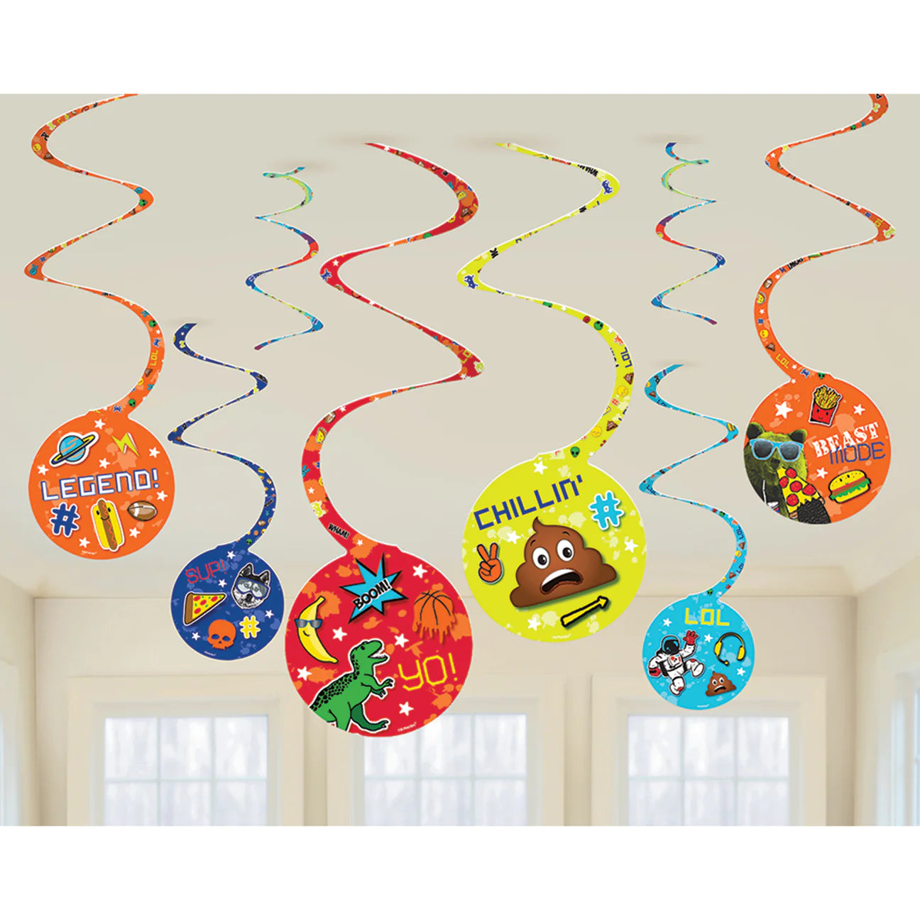 EPIC PARTY SPIRAL DECORATIONS