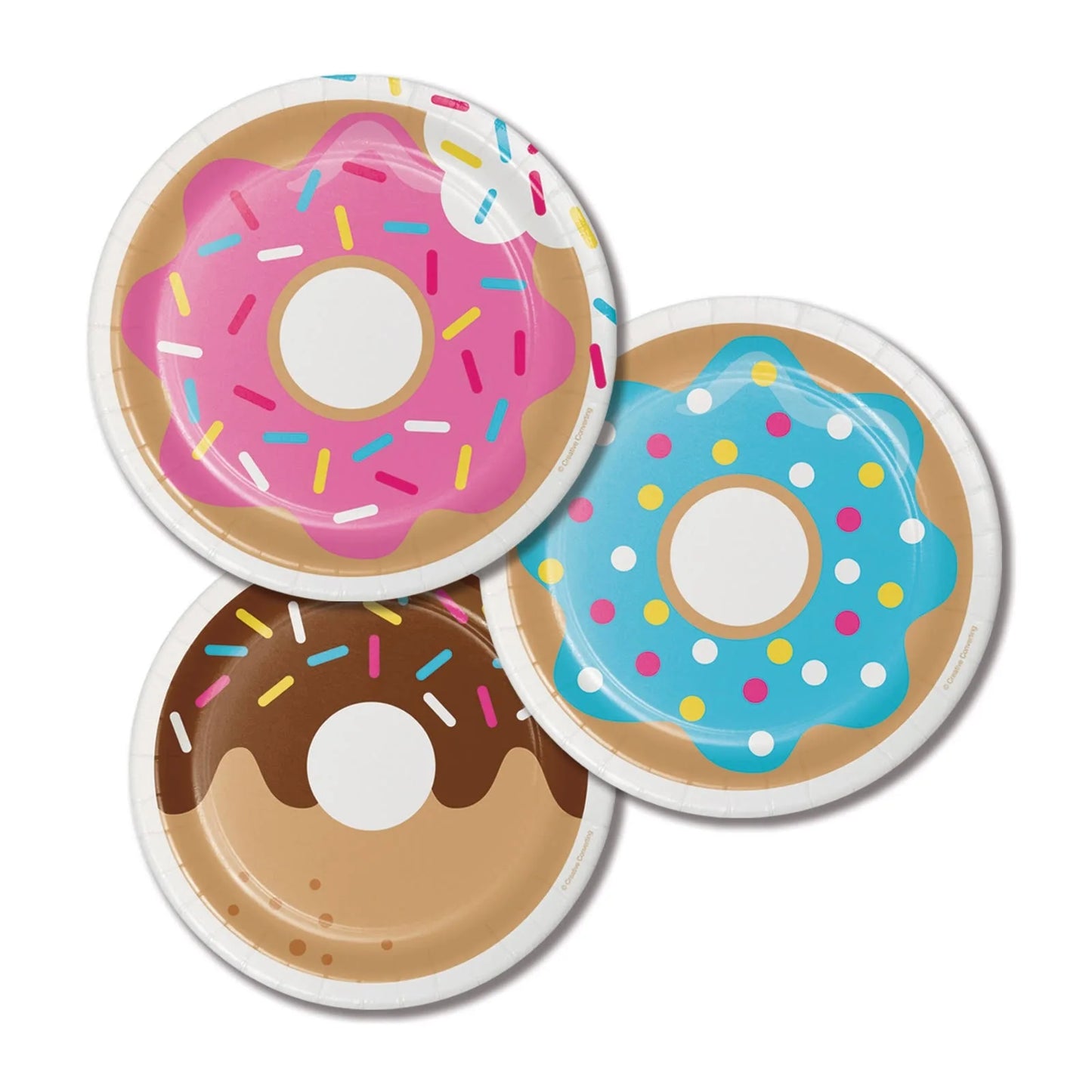 DONUT TIME SMALL PAPER PLATES (PACK OF 8)