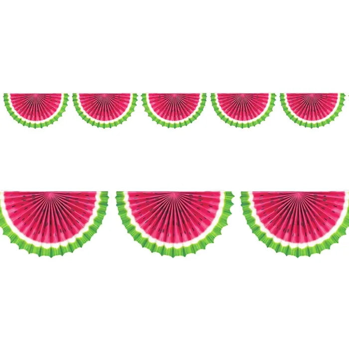 WATERMELON PAPER GARLAND BANNER