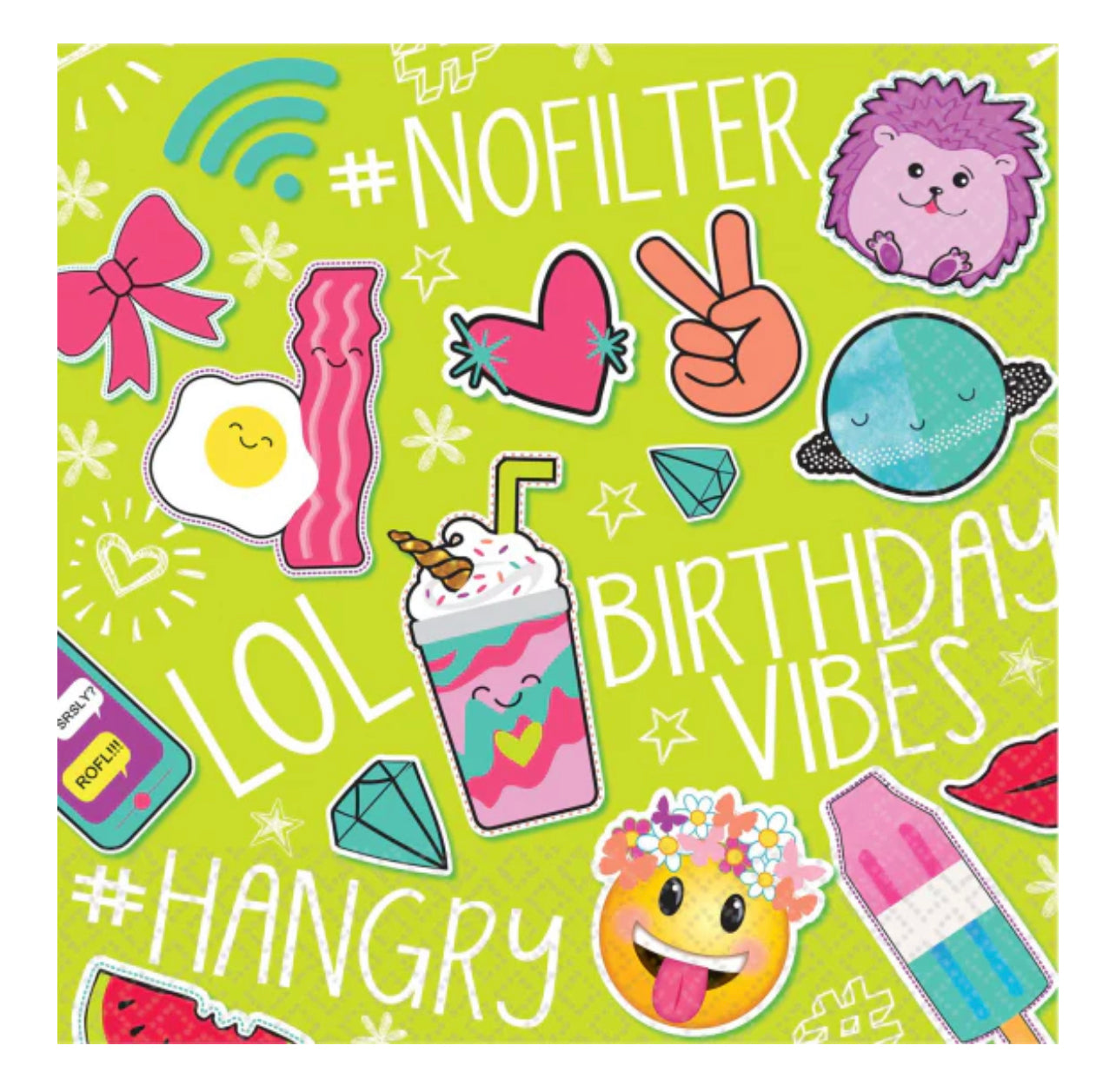 SELFIE CELEBRATIONS LARGE NAPKINS PK16