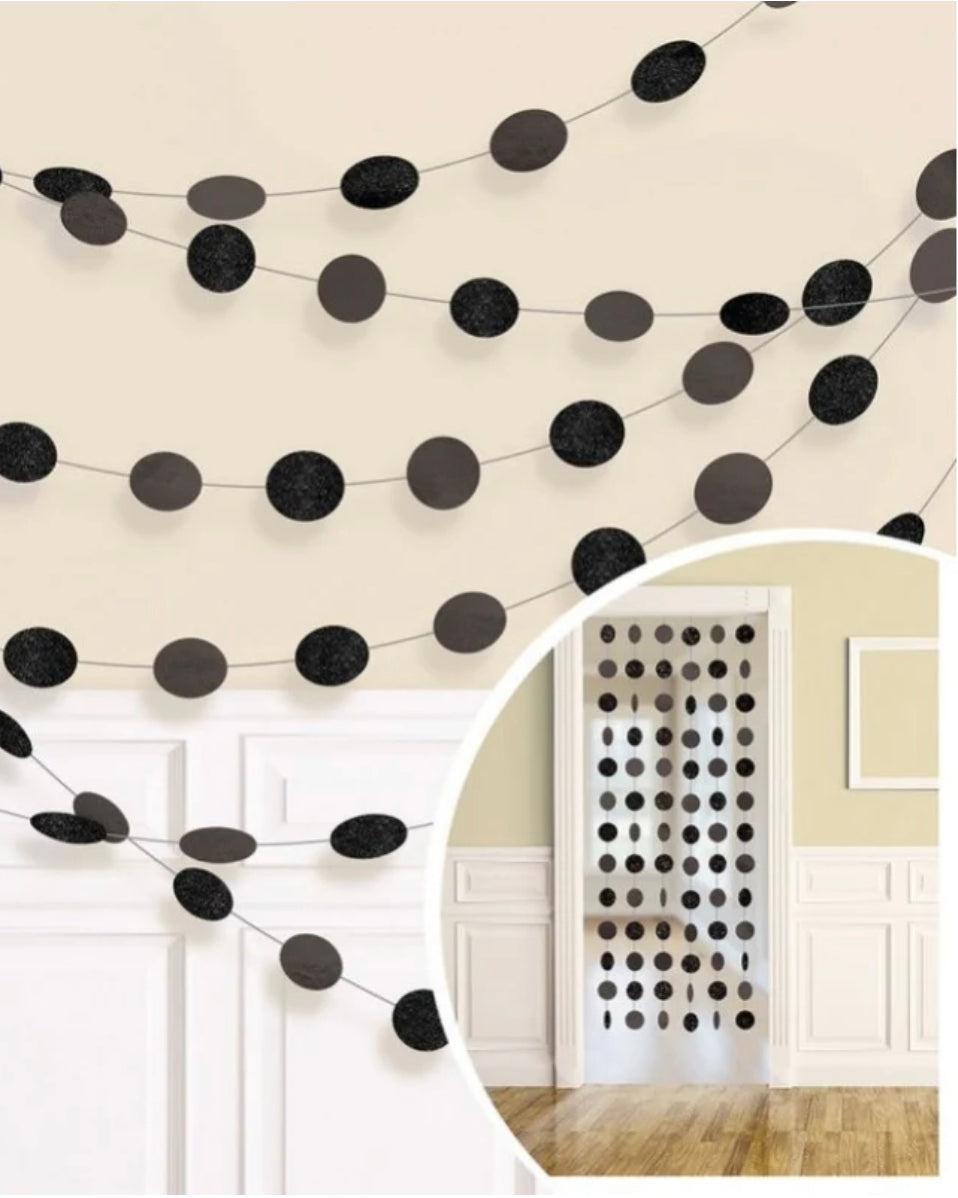 6 DOT GARLAND - JET BLACK
