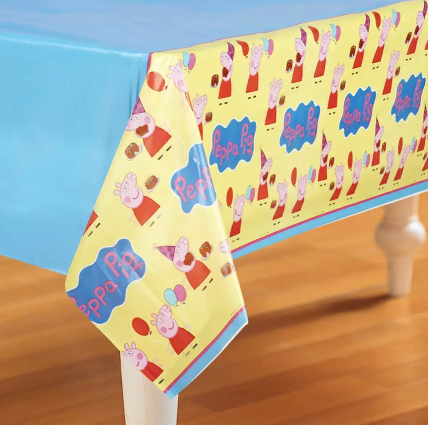 Peppa Pig Party Supplies Plastic Rectangle Tablecover