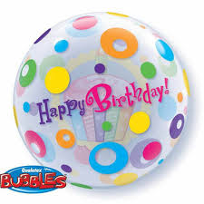 HAPPY BIRTHDAY CIRCLES BUBBLE