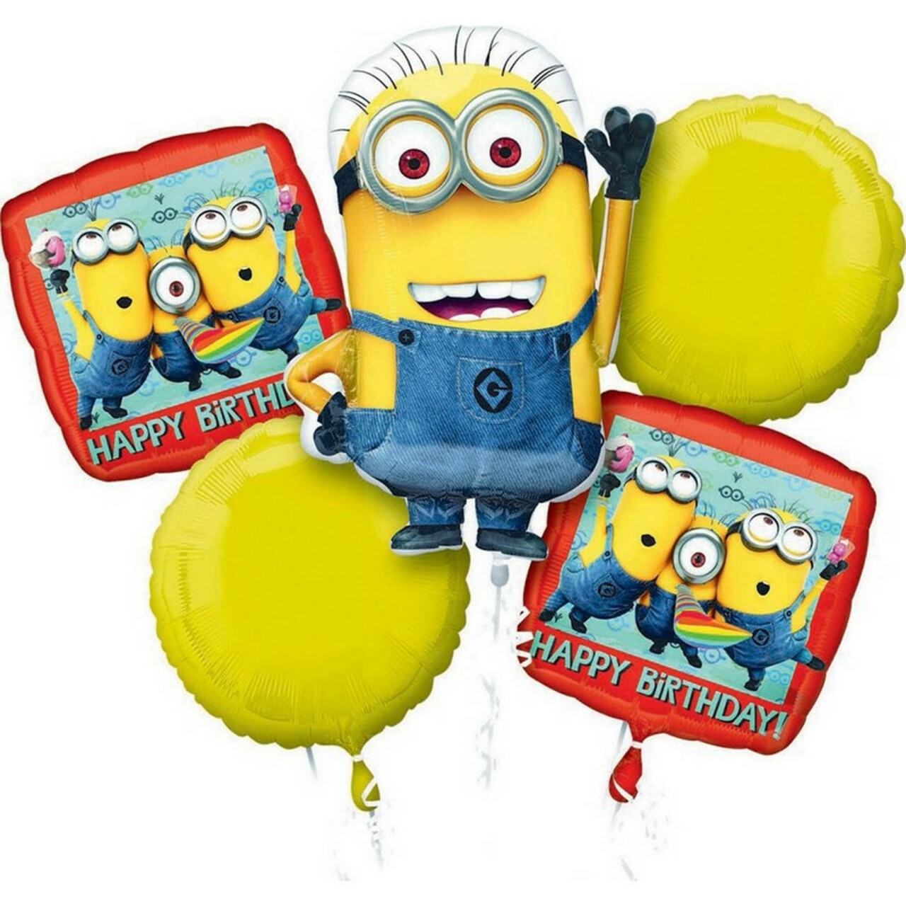 Minions Despicable Me Bouquet Foil Balloons Pack of 5