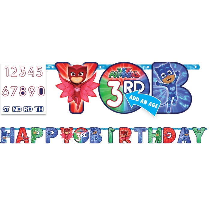 Pj Masks add an age banner