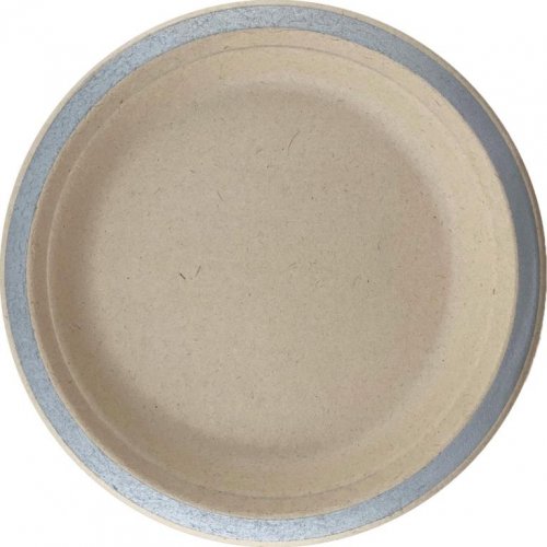 Sugarcane Lunch Plates 180mm Silver P10