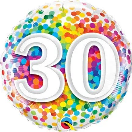 30th Birthday Balloons | 30th Birthday Party Balloons Shop