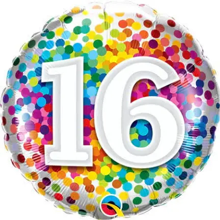 16th Birthday Balloons | Sweet 16 Birthday Balloons