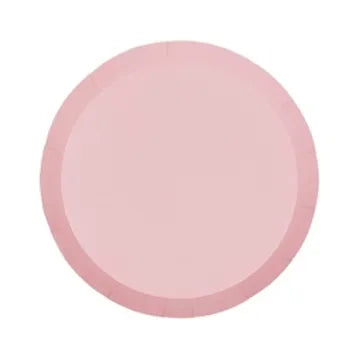 FS PASTEL PINK PAPER SNACK PLATES (PACK OF 20)