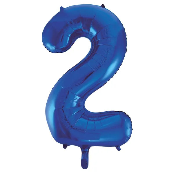 BLUE FOIL 2 BALLOON 86CM
