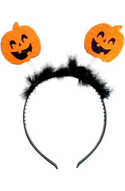 HALLOWEEN PUMKIN GLITTER HEADBAND