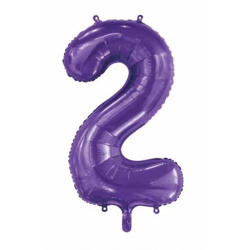 PURPLE FOIL 2 BALLOON 86CM