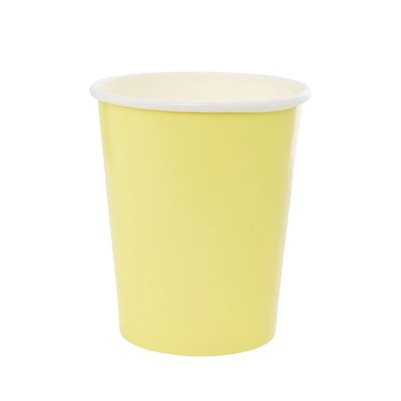 FS PASTEL YELLOW PAPER CUPS (PACK OF 20)