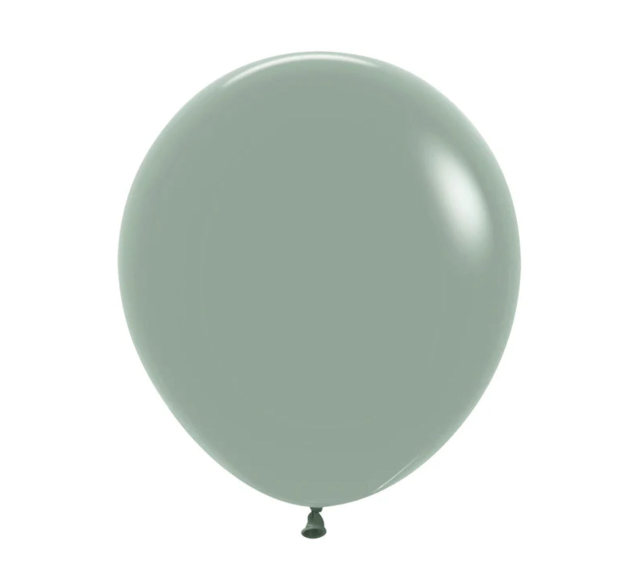 SEMPERTEX PASTEL DUSK LAUREL GREEN 45CM LATEX BALLOONS (PACK OF 6)