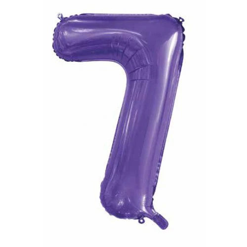 PURPLE FOIL 7 BALLOON 86CM