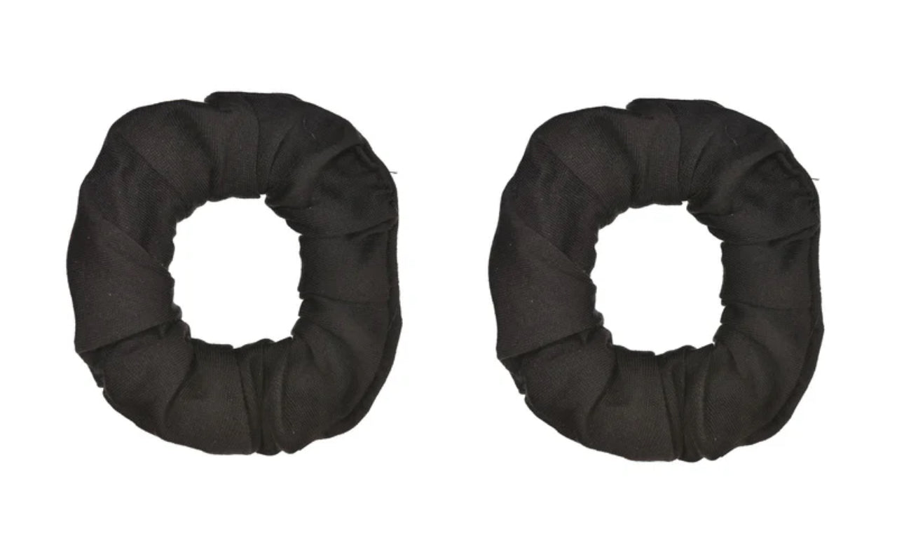 BLACK SCRUNCHIE (PACK OF 2)