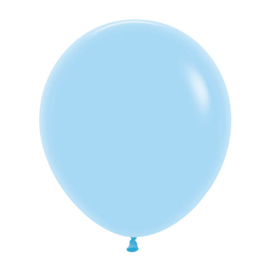 SEMPERTEX PASTEL MATTE BLUE 45CM LATEX BALLOONS (PACK OF 6)