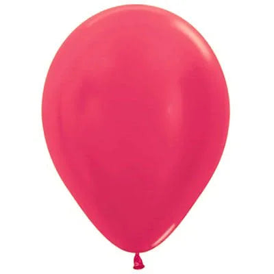 SEMPERTEX METALLIC FUSCHIA 30CM BALLOONS (PACK OF 25)