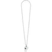 SILVER WHISTLE ON CHAIN