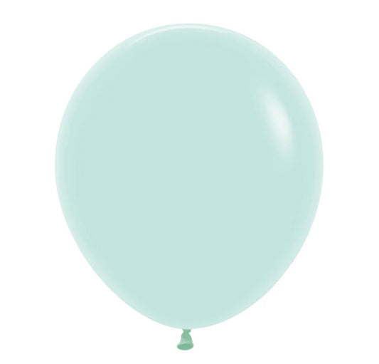 SEMPERTEX PASTEL MATTE GREEN 45CM LATEX BALLOONS (PACK OF 6)