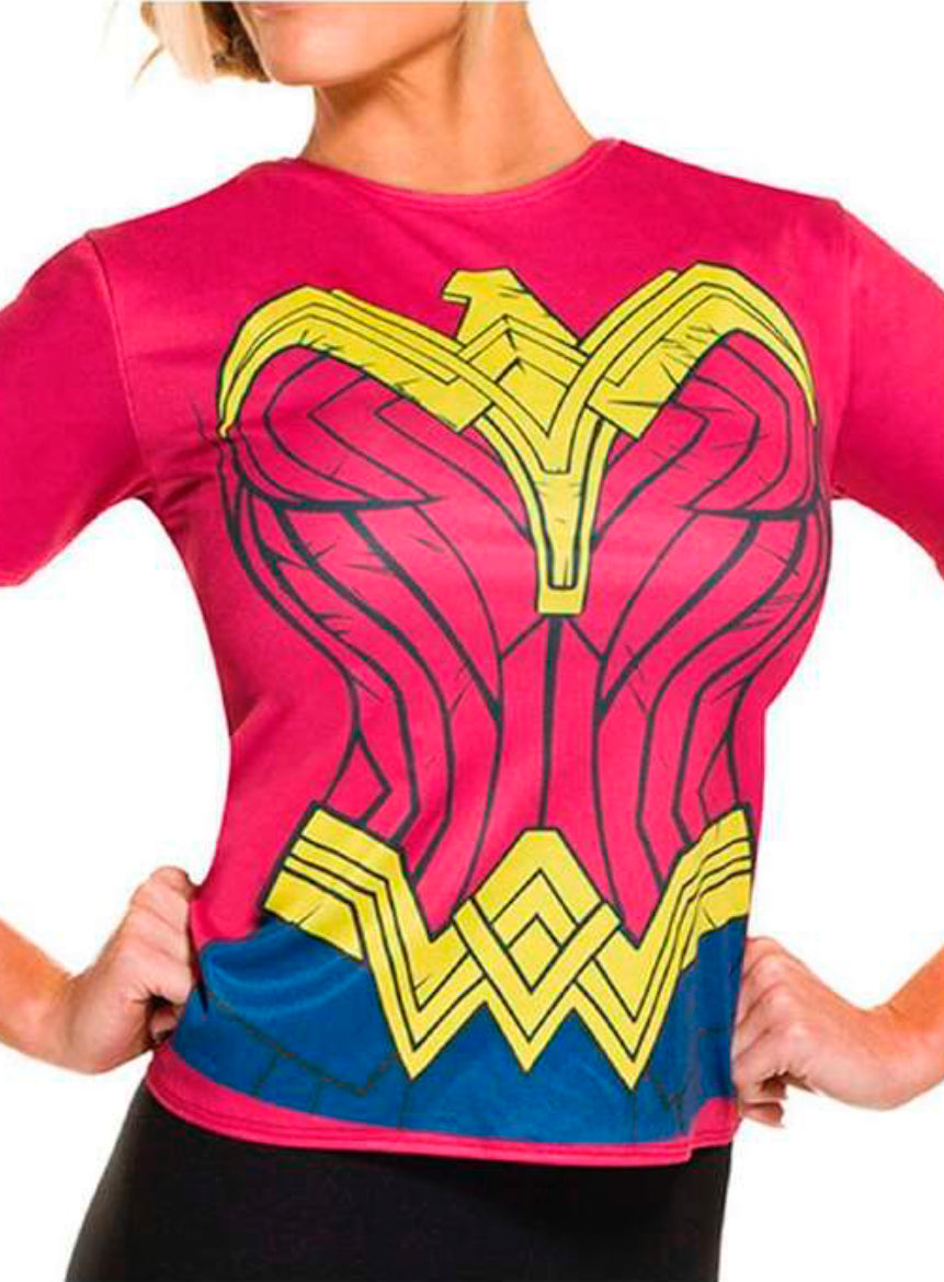 WONDER WOMAN DAWN OF JUSTICE ADULT TOP & TIARA (SIZE MEDIUM)