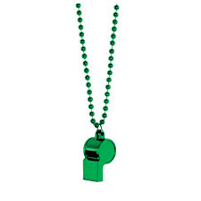 GREEN WHISTLE ON CHAIN