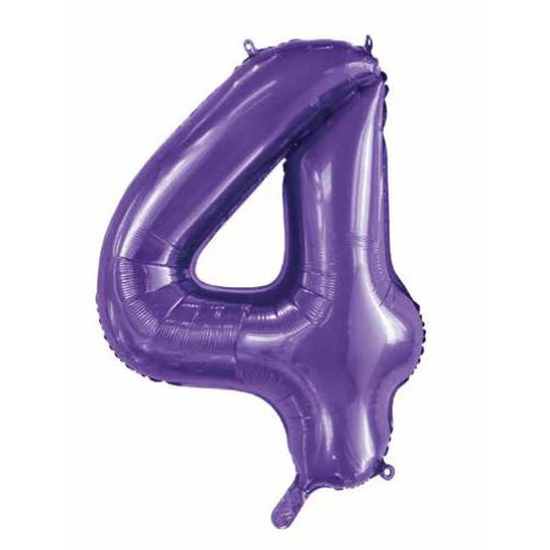 PURPLE FOIL 4 BALLOON 86CM