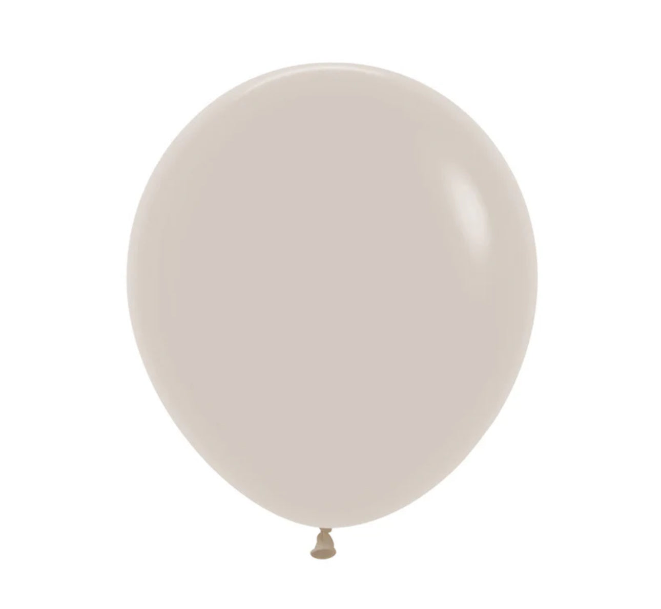 SEMPERTEX FASHION WHITE SAND 45CM LATEX BALLOONS (PACK OF 6)