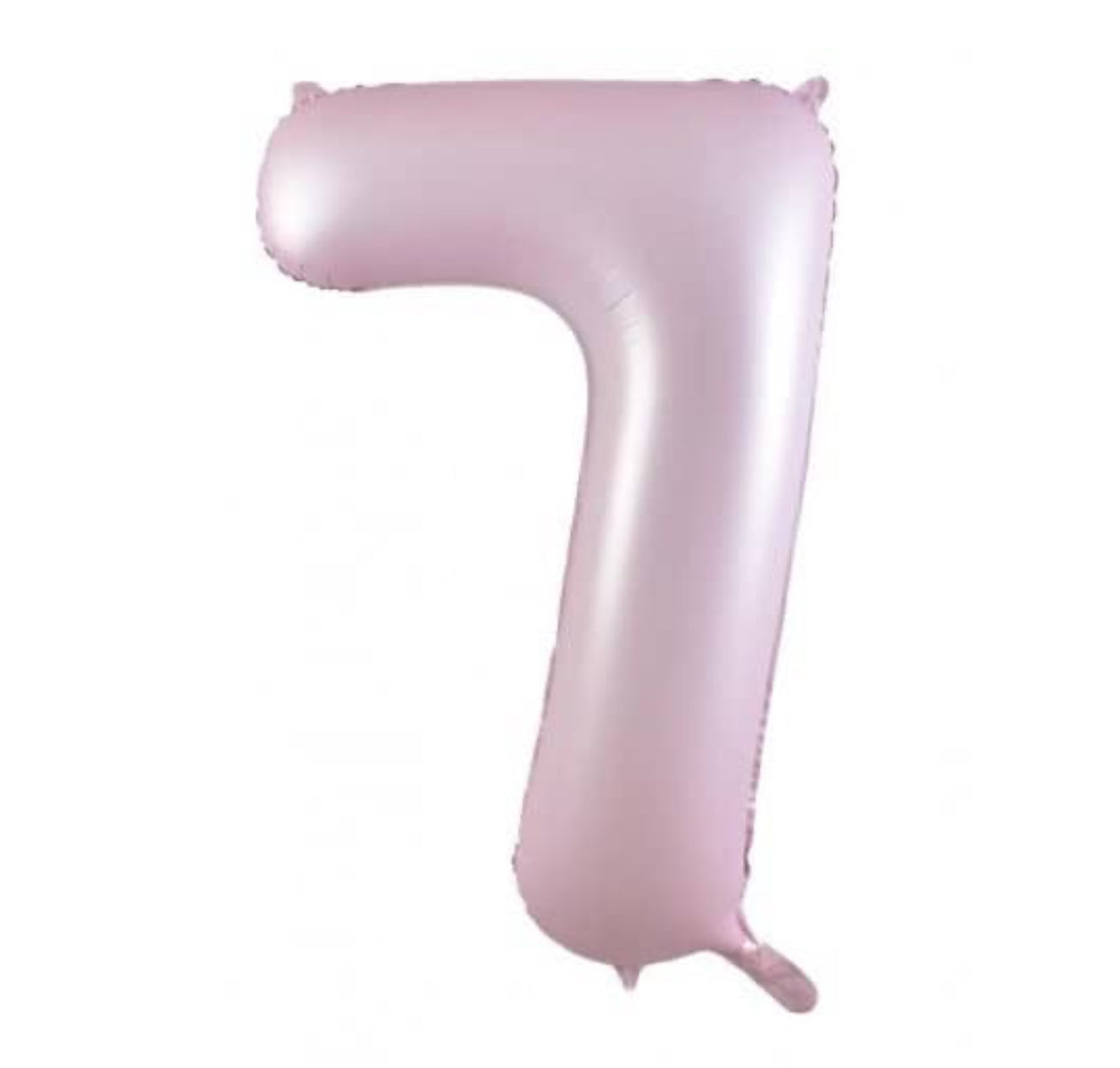 PASTEL MATTE PINK FOIL NUMBER 7 BALLOON 86CM