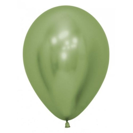 SEMPERTEX REFLEX LIME GREEN 30CM LATEX BALLOONS (PACK OF 12)