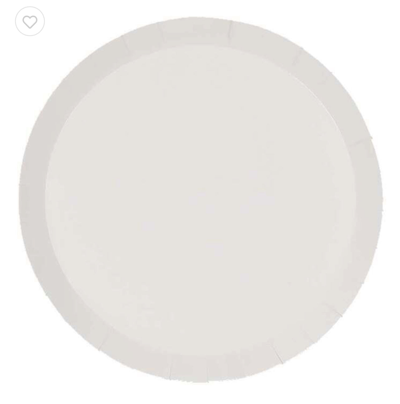 FS WHITE 18CM PAPER SNACK PLATES (PACK 10)