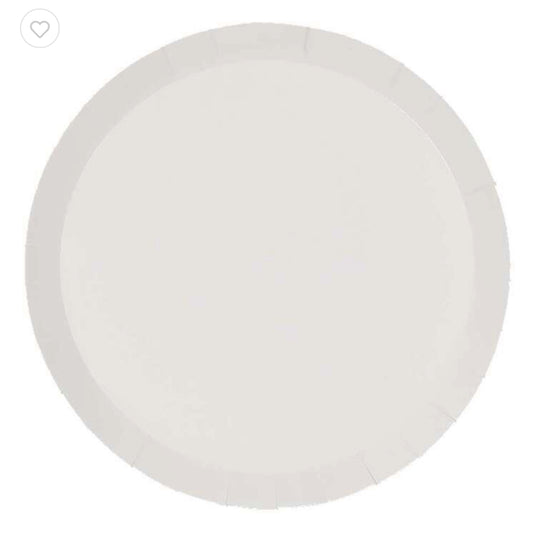 FS WHITE 18CM PAPER SNACK PLATES (PACK 10)