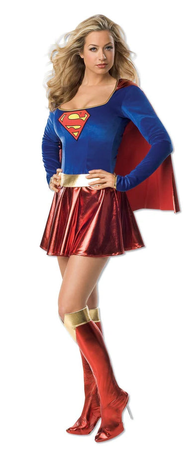 SUPERGIRL ADULT COSTUME (SIZE LARGE)