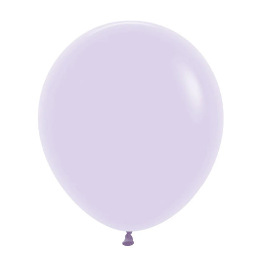 SEMPERTEX PASTEL MATTE LILAC 45CM LATEX BALLOONS (PACK OF 6)