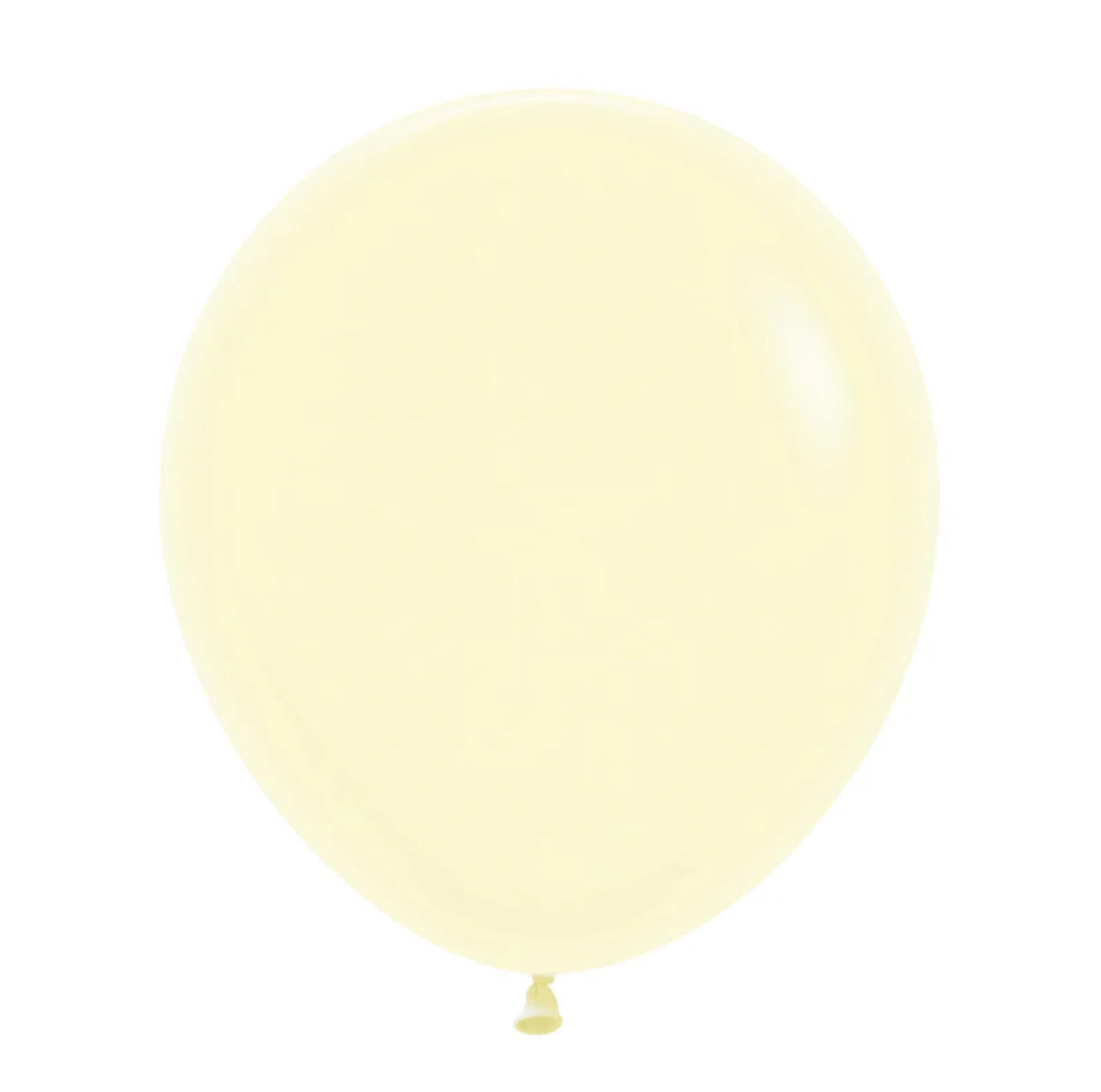 SEMPERTEX PASTEL MATTE YELLOW 45CM LATEX BALLOONS (PACK OF 6)