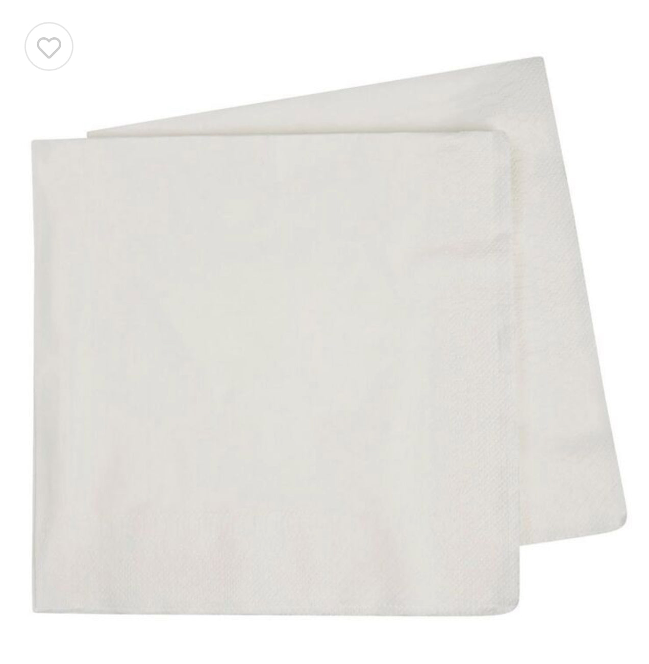FS DINNER NAPKINS WHITE (PACK 40)