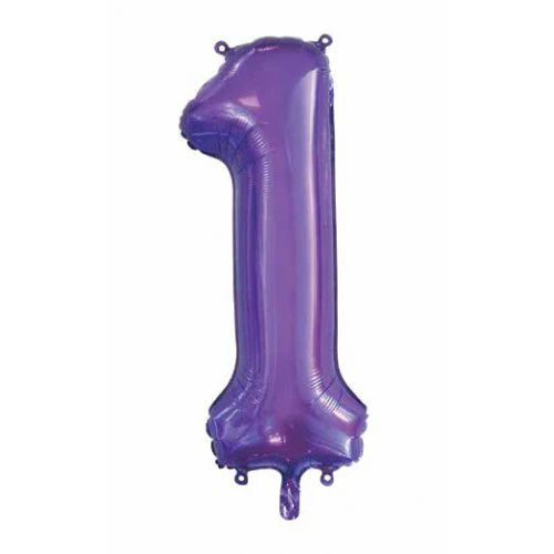 PURPLE FOIL 1 BALLOON 86CM