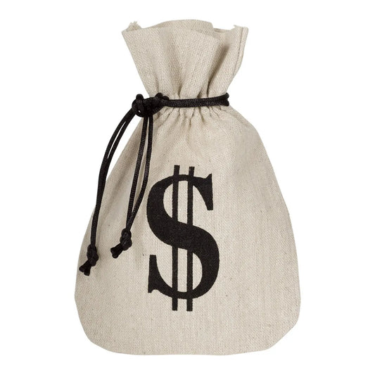 WESTERN CALICO MONEY FAVOUR BAGS (PACK OF 8)