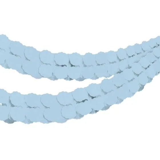 PASTEL BLUE TISSUE PAPER HONEYCOMB GARLAND (4M)