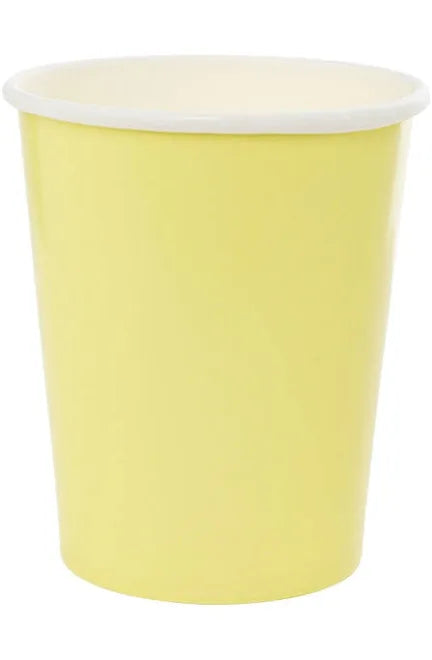 FS PASTEL YELLOW PAPER CUPS (PACK OF 10)