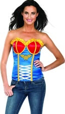 ADULT WONDER WOMAN CORSET (SIZE SMALL)