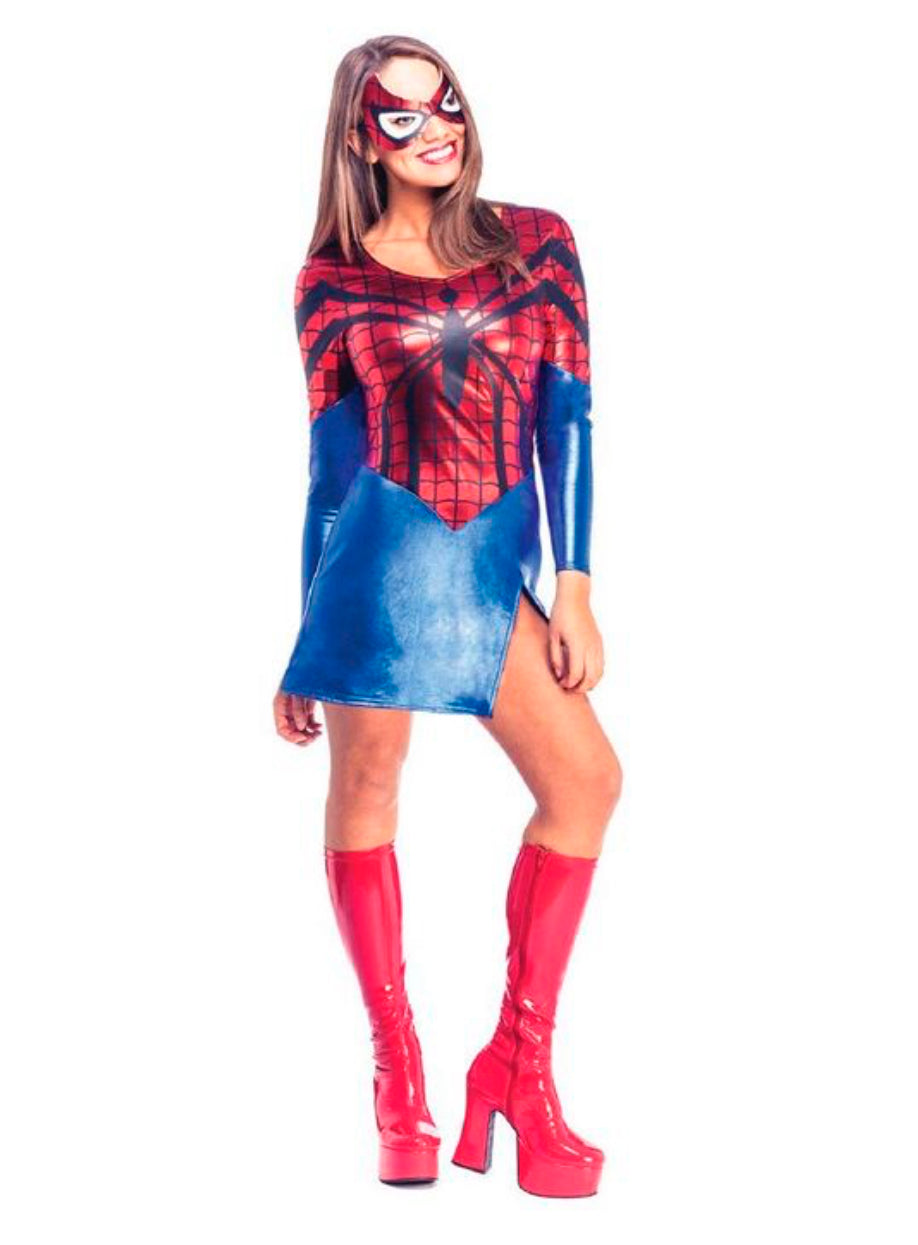 ADULT SPIDER-GIRL COSTUME (SIZE MEDIUM)