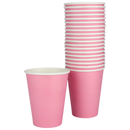 NEW PINK PAPER CUPS 354ML (PACK OF 20)